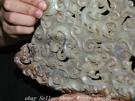 Old Han Dynasty Natural Hetian Jade Dragon Pixiu Brave Troops Beast