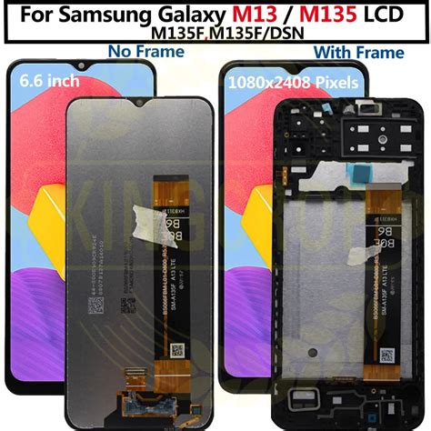 Original For Samsung Galaxy M13 Display With Frame Touch Screen