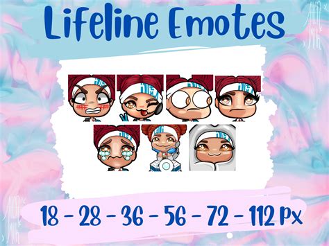 Static Emotes Lifeline Emotes Apex Legends Emotes Twitch Etsy