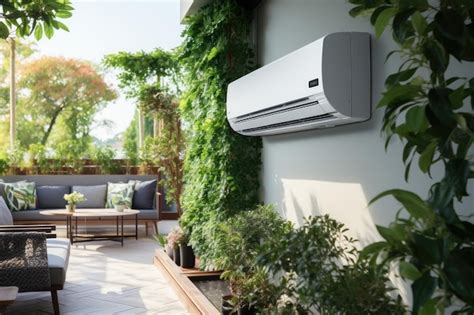 Premium Ai Image Air Conditioner Cooling Down On A Hot Day Generative Ai