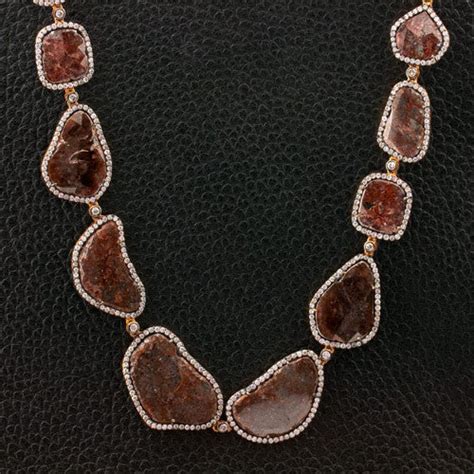 Brown Diamond Slice Necklace – CRAIGER DRAKE DESIGNS®