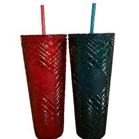 Starbucks Dining Starbucks Studded Tumbler Holiday New Red And