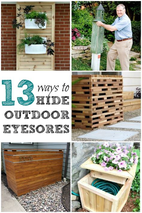 13 Ways To Hide Outdoor Eyesores Remodelaholic