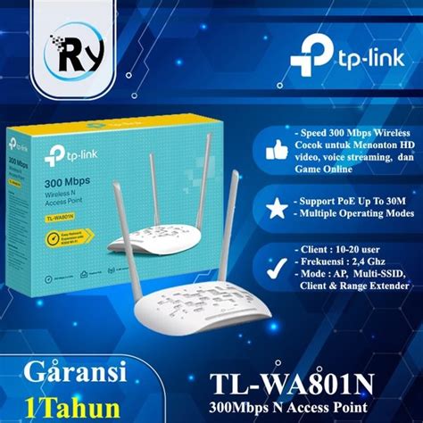 Tp Link Tl Wa N Wireless N Access Point Mbps Shopee Singapore