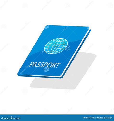 Vector International Passport Cover Template Stock Vector