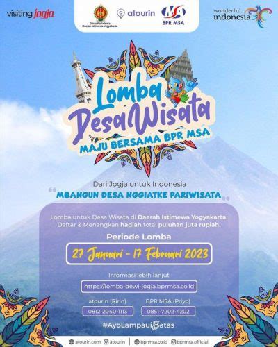 Lomba Desa Wisata Maju Bersama BPR MSA Situs Resmi Dinas Pariwisata DIY