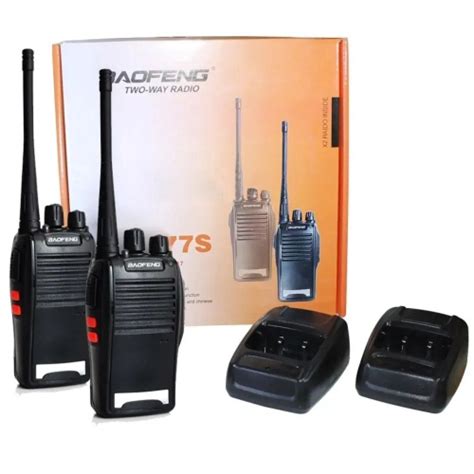 Rádio Comunicador Walk Talk Baofeng Bf 777s Fone De Ouvido em