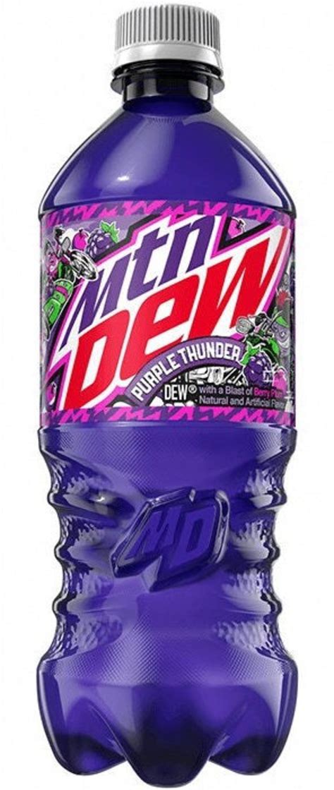 Mtn Dew Purple Thunder 4 Pack Mountain 20 Oz Bottles - Etsy