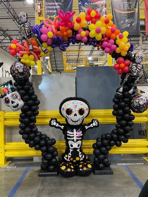 Dia De Los Muertos Decor Halloween Balloons Halloween Baby Shower