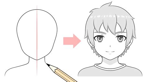 How To Draw An Anime Boy 12 Steps With Proportions Youtube