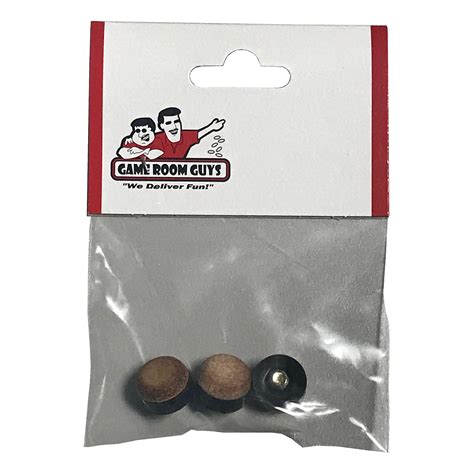 Screw On Cue Tips 13mm Brown Set Of 3 Game Room Guys