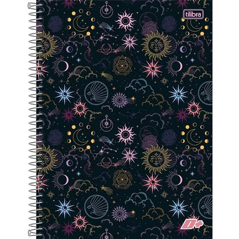 Caderno 12X1 Capa Dura D Feminino 240 Folhas Digital Conveniência