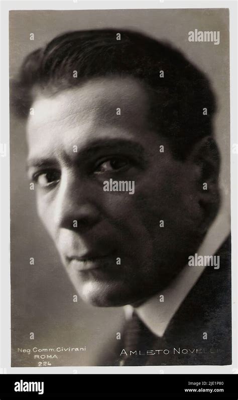 Portrait Of Amleto Novelli 001 Italian Silent Cinema Era Actor Stock