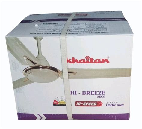 1200 Mm Khaitan White Hi Breeze Deco Ceiling Fan 380 RPM At Rs 1800