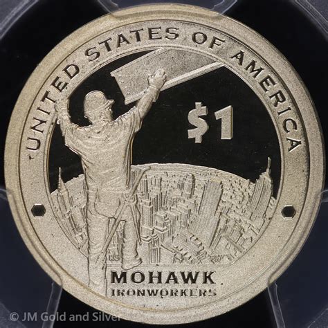 2015 S Proof Sacagawea Native American Dollar Mohawk Ironworkers PCGS