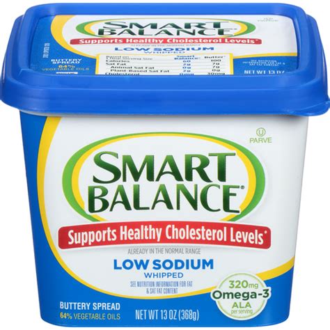 Smart Balance Vegan Plant Butter Low Sodium Buttery Spread Oz