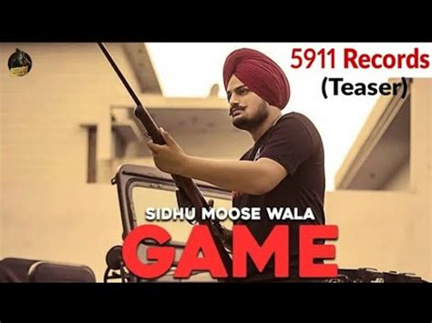 lyrics game sidhu moose wala 5911 records