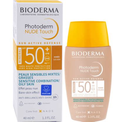 BIODERMA PHOTODERM NUDE TOUCH SPF50 40 ML TEINTE DOREE