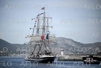 French 19th Century Three Masted Barque Belem Sets Sails From