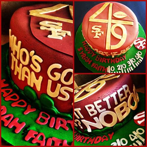 Forty Niners Cake Cupcake Cakes Creative Cakes Sports Food