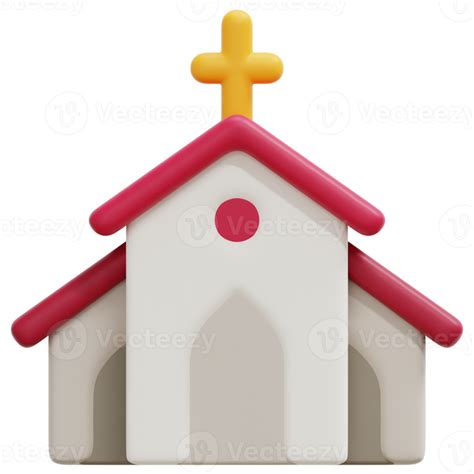 Ilustração De ícone De Renderização 3d Da Igreja 11650502 Png