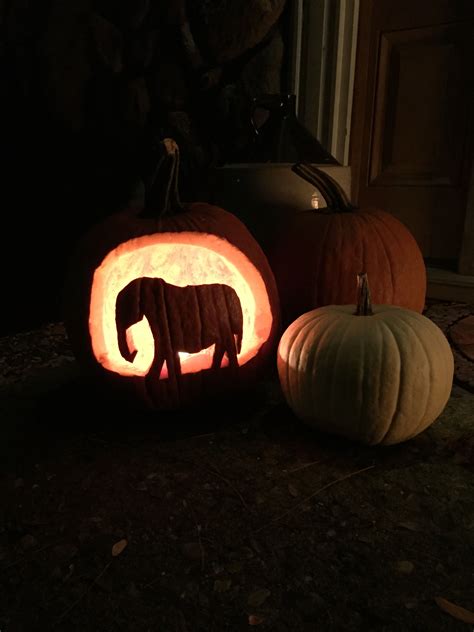 Elephant Pumpkin Carving Pumpkin Carving Pumkin Carving Halloween