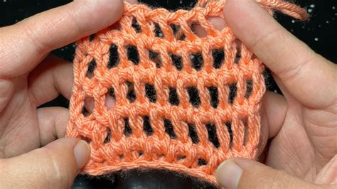 Tunisian Crochet The Drop Stitch Youtube