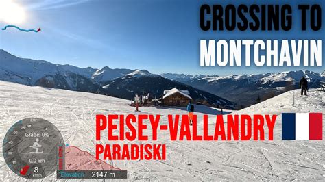 4K Skiing Peisey Vallandry To Montchavin Via Vanoise Express