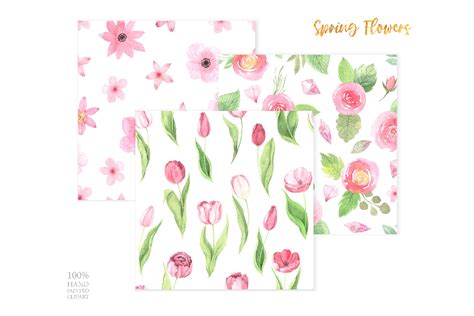 Watercolor Spring Floral Collection By Larysa Zabrotskaya Thehungryjpeg