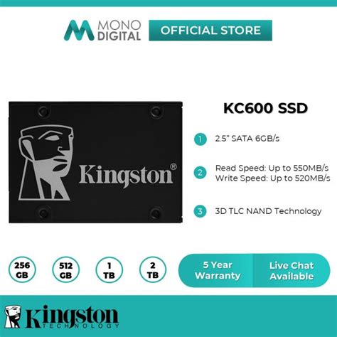 Kingston Ssd Kc Sata Msata Internal D Tlc Nand Solid States