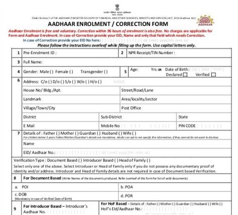 Aadhar Card Update How To Make Correction In Aadhaar Card Name Dob