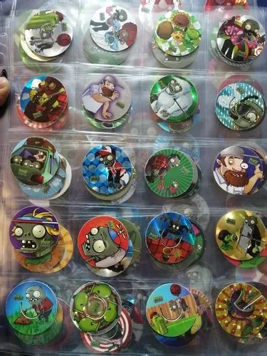 Tazos Plantas Vs Zombies Diferentes Micas Mercadolibre