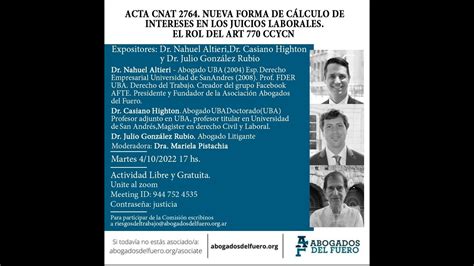 Acta Cnat Nueva Forma De C Lculo De Intereses En Los Juicios