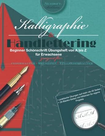 Kalligraphie Handlettering Beginner Sch Nschrift Bungsheft Von A