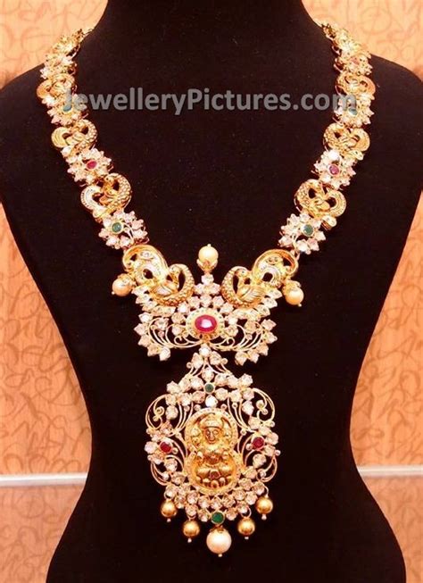 Nakshi Haram With Uncut Diamonds Jewellery Designs