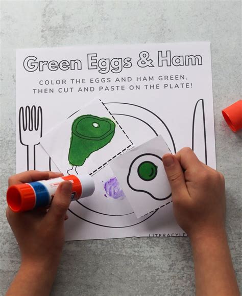 Green Eggs And Ham Printable Worksheet Literacy Learn