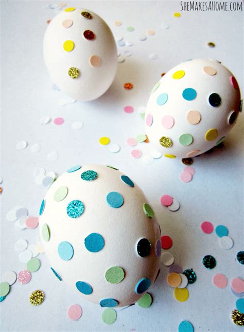 Decorar Huevos De Pascua Con Confeti Decorar Hogar