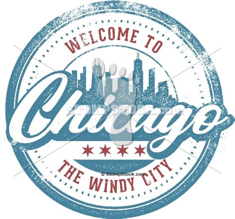 Welcome To Chicago Clip Art Stompstock Royalty Free Stock Vector