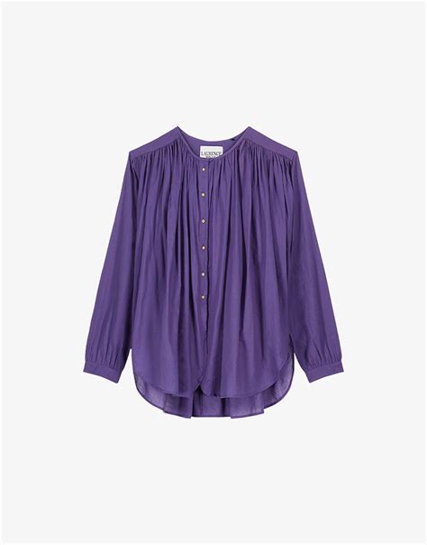 Laurence Bras Cigar Blouse Purple Style Secrets