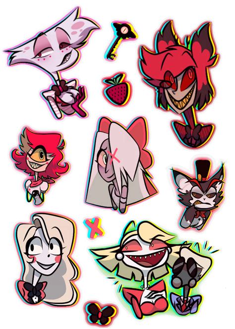 Hazbin Hotel (Stickers!) by moasarki on DeviantArt