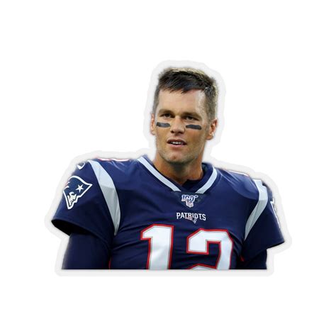 Tom Brady Sticker Patriots Fan Sticker For Laptop Water Etsy