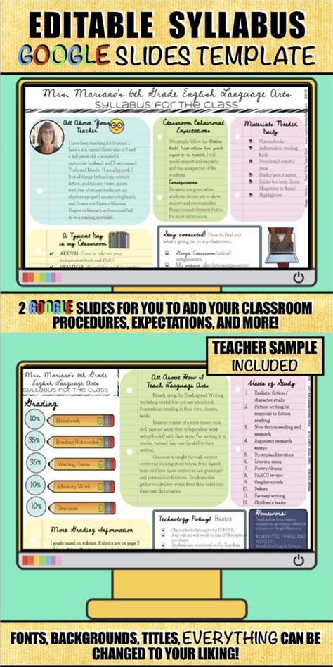 There Are Lots Of Syllabus Templates On Teachers Pay Teachers But This