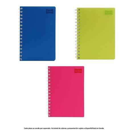 Cuaderno Scribe Franc S Hojas Rayadas Varios Colores Pieza Walmart