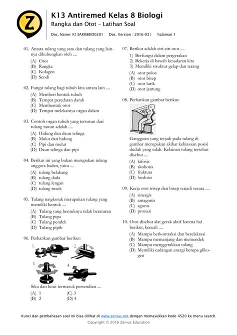 Latihan Soal Biologi Kls Materi Soal