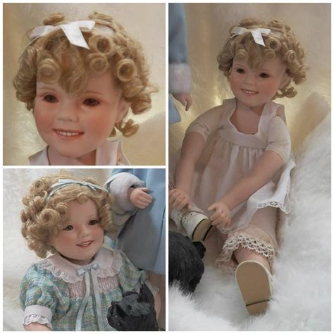 Porcelain Shirley Temple Toddler Dolls Elke Hutchens Danbury Mint