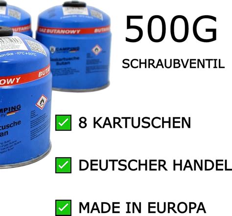 Tronicxl 8x Gaspatroon Met Schroefventiel Butaangas Soldeerlamp