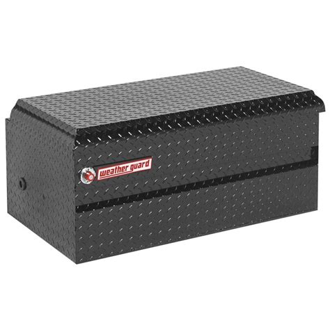 WEATHER GUARD 62-in x 20-in x 19.25-in Black Aluminum Chest Truck Tool Box in the Truck Tool ...