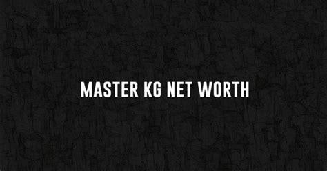 Master Kg Net Worth