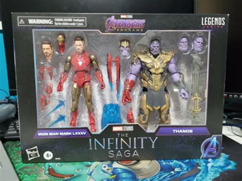 HASBRO MARVEL LEGENDS Endgame Iron Man Mark LXXXV And Thanos Infinity