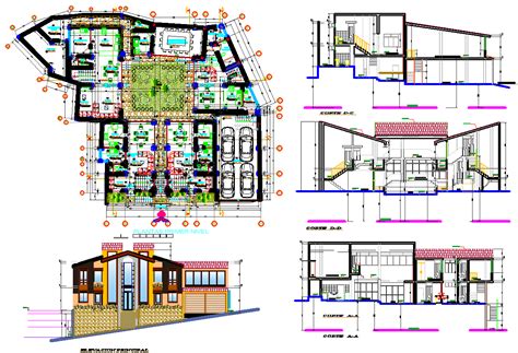 Residential Building Plan Dwg Hot Sex Picture